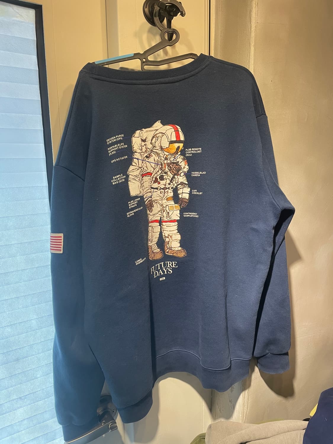 NASA 약기모 맨투맨 XXL 상품이미지4