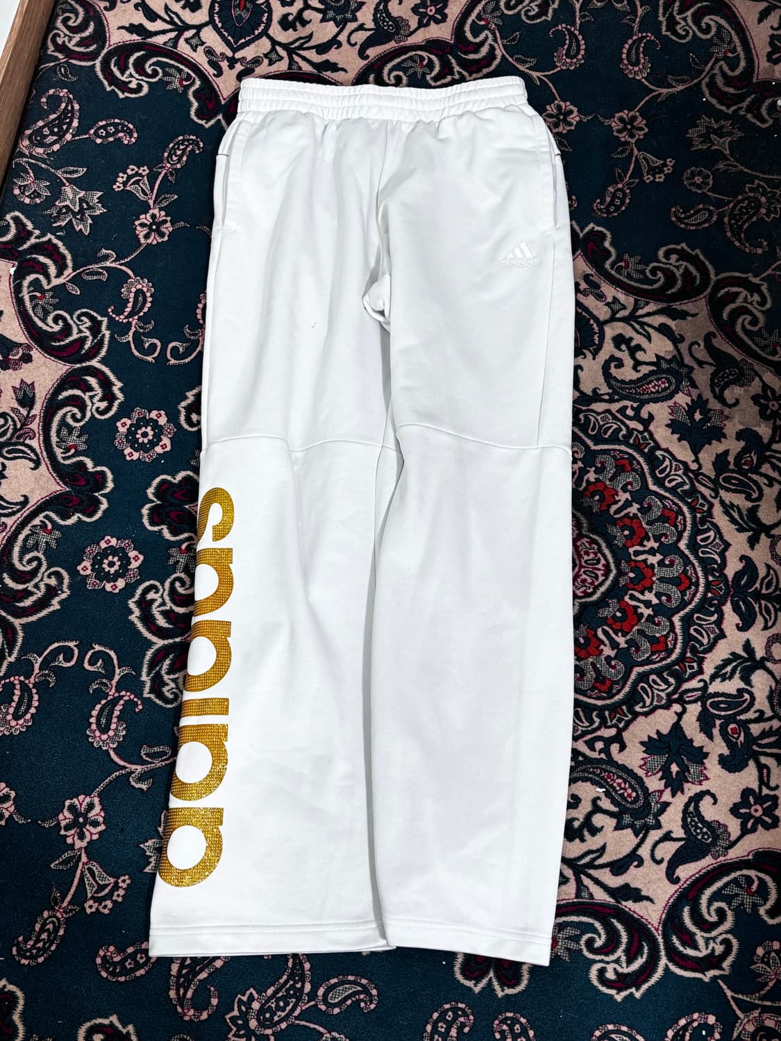 아디다스 화이트 골드 츄리닝 바지  상품이미지3