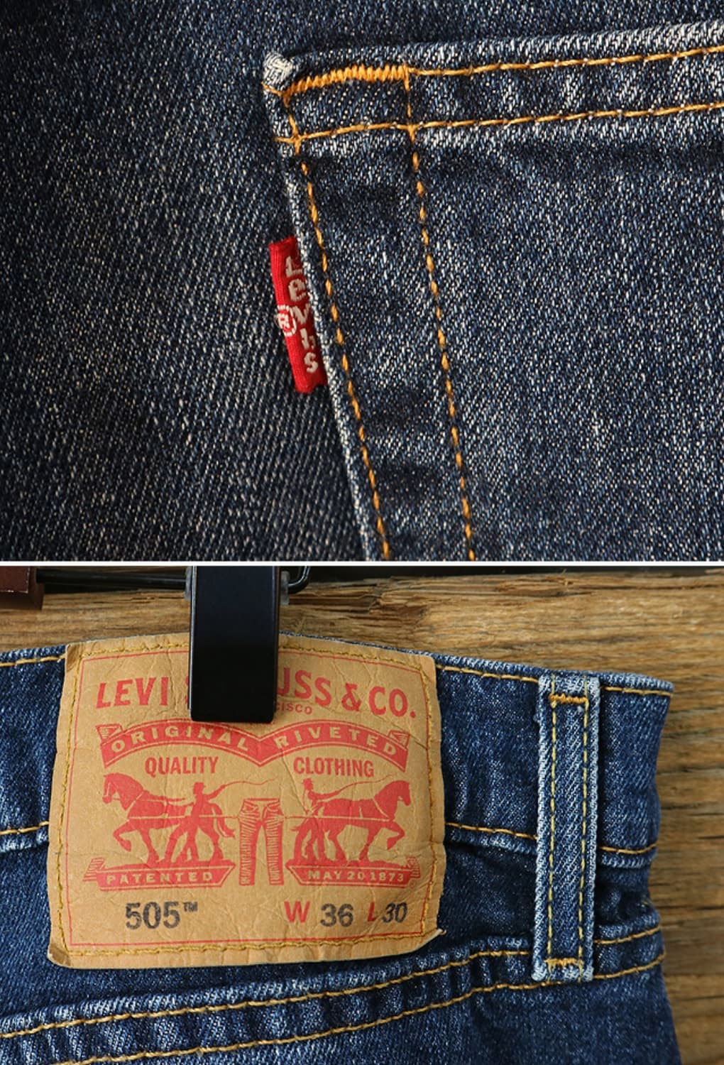 levis 리바이스 505 워싱 가공데님 36 상품이미지6