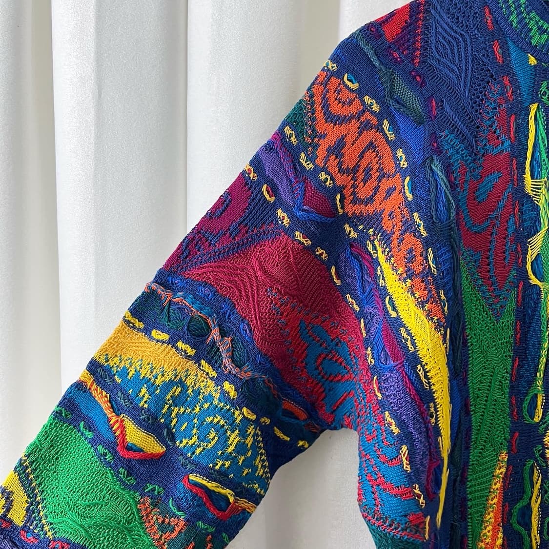 쿠지 멀티컬러 케이블 니트 상품이미지3