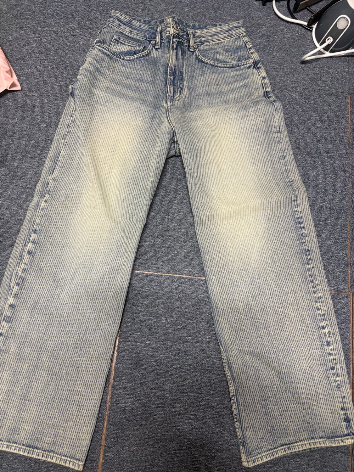 트루 와이드 데님 팬츠 - 라이트 웨일 인디고 상품이미지3