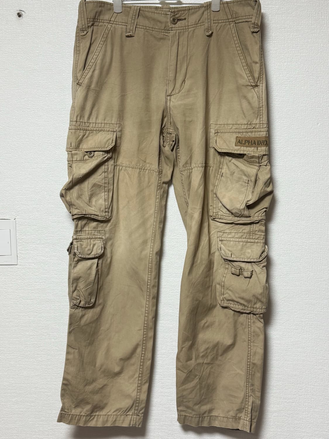 정품 알파인더스트리 일본판 베이지 멀티 카고팬츠 L ㅍㅍ 상품이미지1