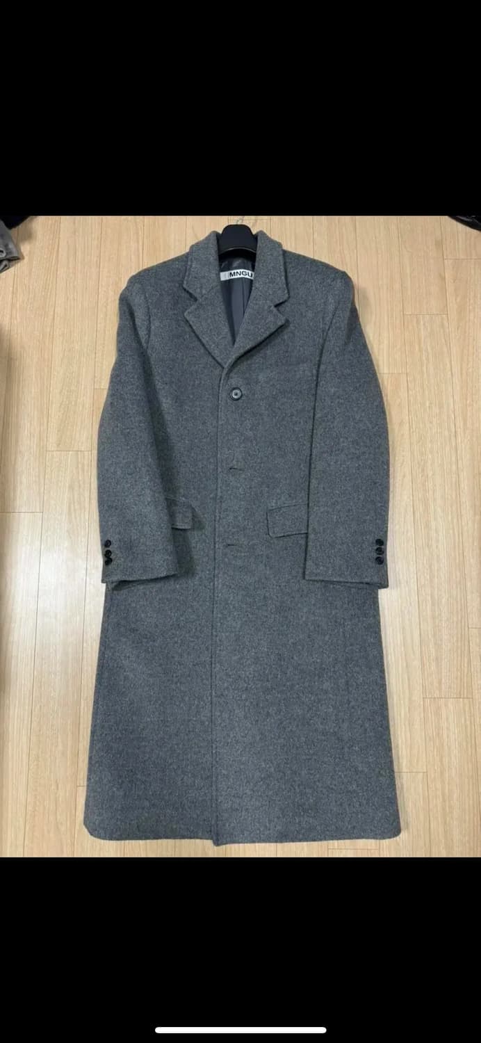 mngu 싱글 체스터 코트 그레이 m95 상품이미지3