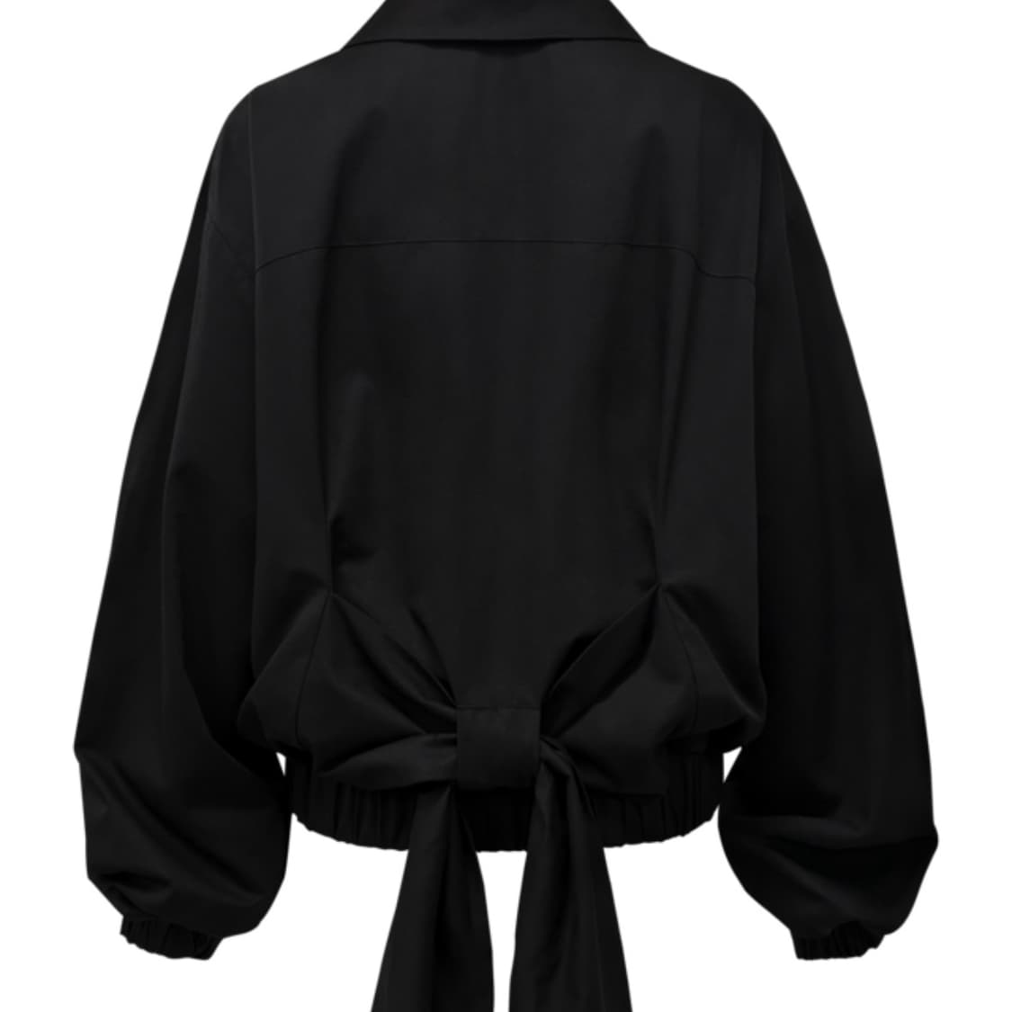 chemehc bow raglan cotton jacket (black) 상품이미지3