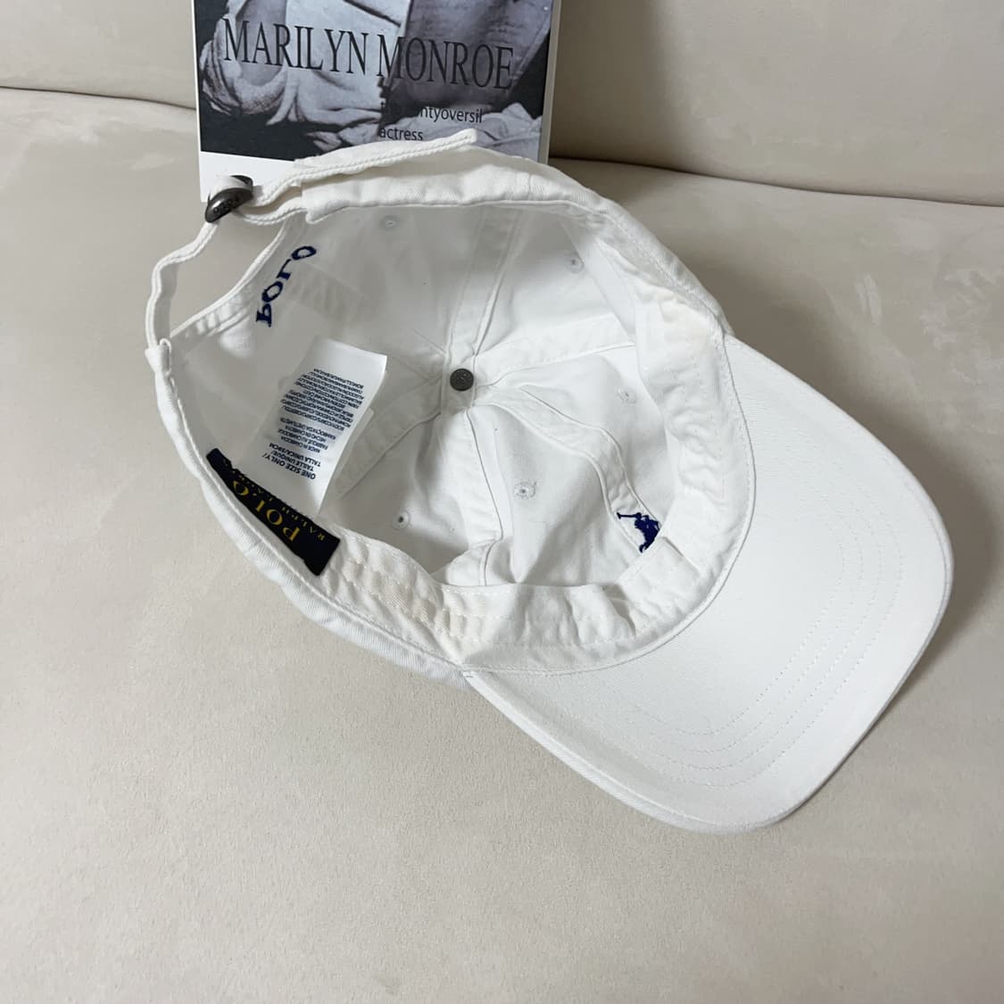 [정품] 폴로 화이트 / 네이비포니 모자 상품이미지5