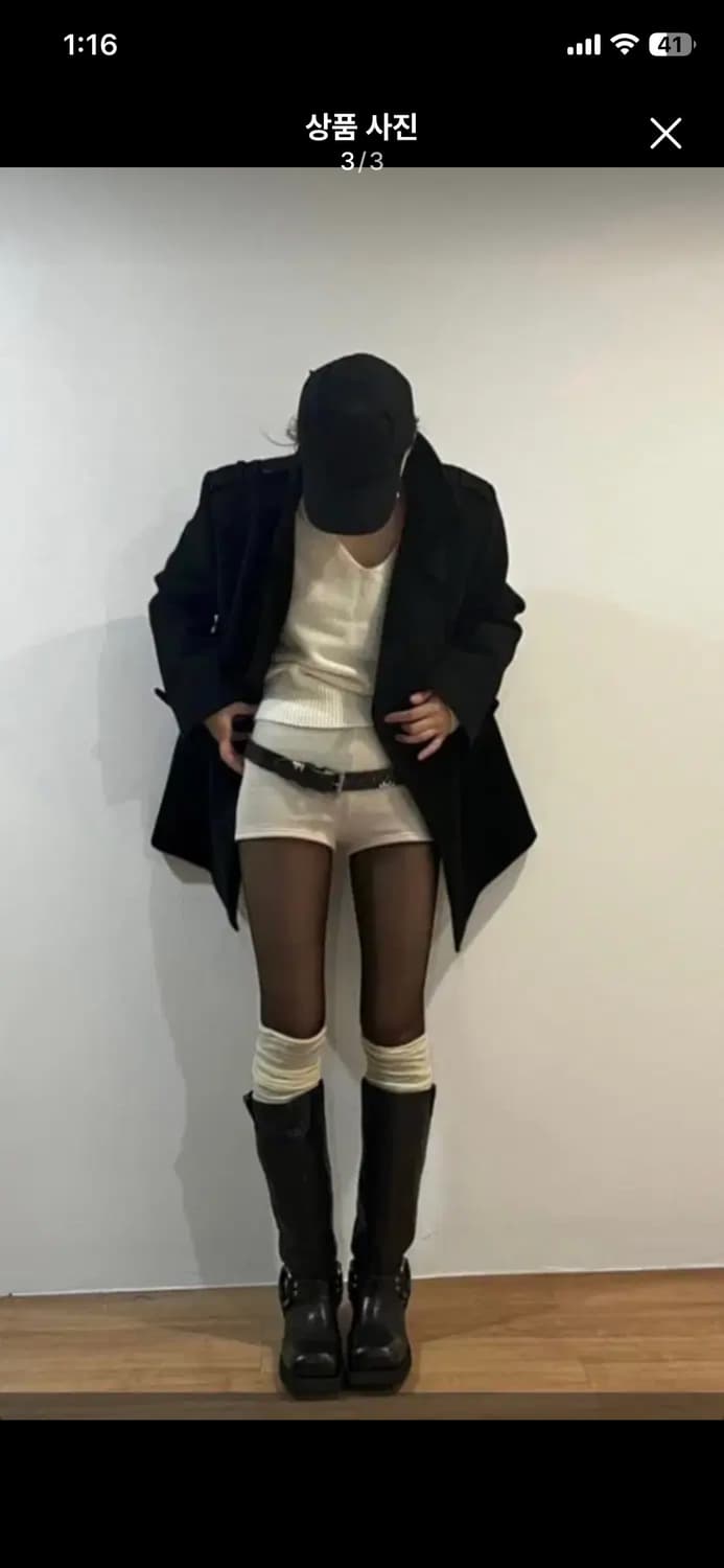 보헤미안서울 하이넥 하프코트 상품이미지3