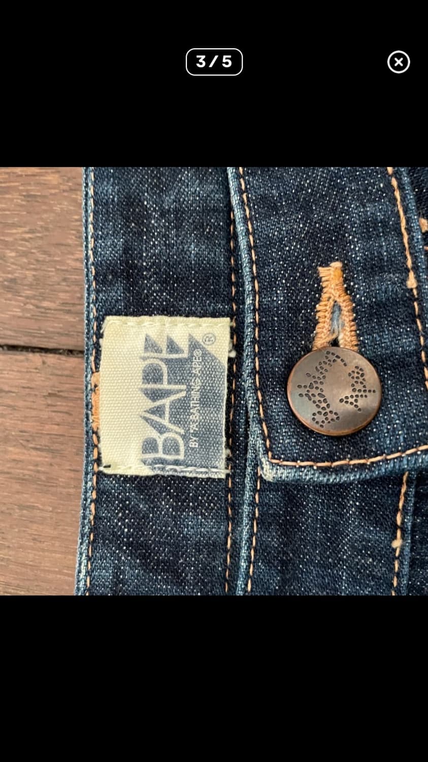 (착샷) 2000's 베이프 OG 프린팅 바지 상품이미지4