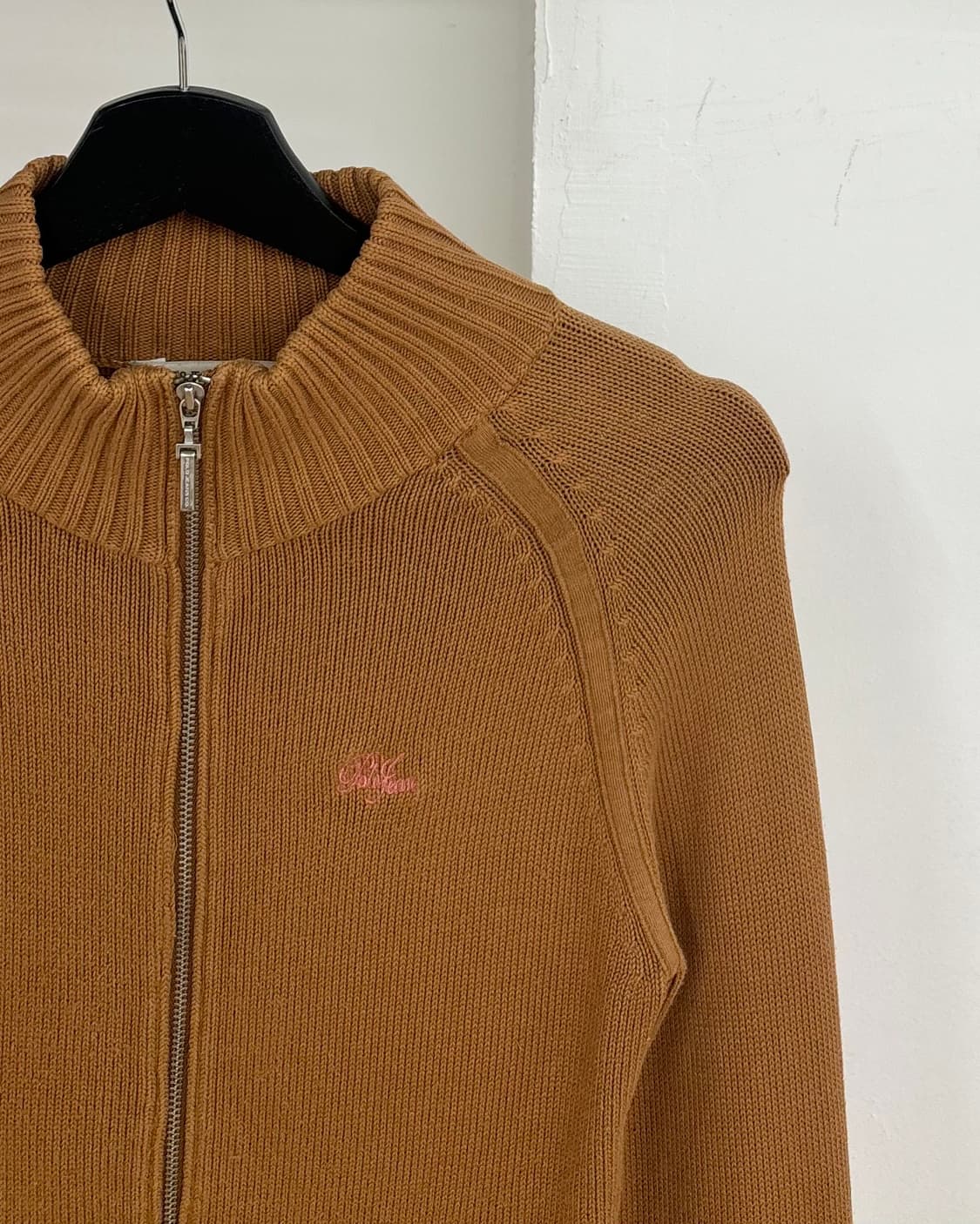 폴로 진스 컴퍼니 브라운 하이넥 니트 집업  상품이미지4