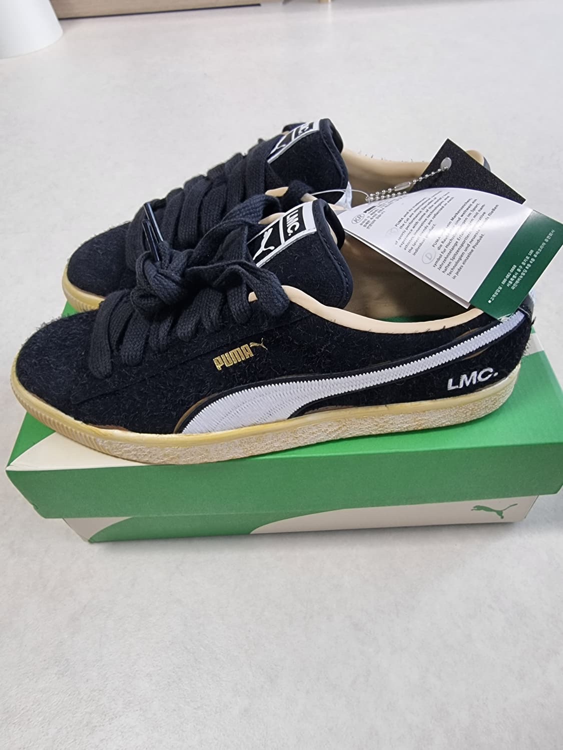 푸마 LMC 스웨이드 빈티지 블랙 280 상품이미지2