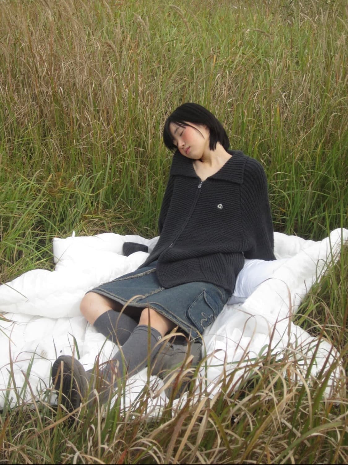 코이세이오 스마트어반유즈풀 suu세일러 니트집업 블랙 상품이미지4