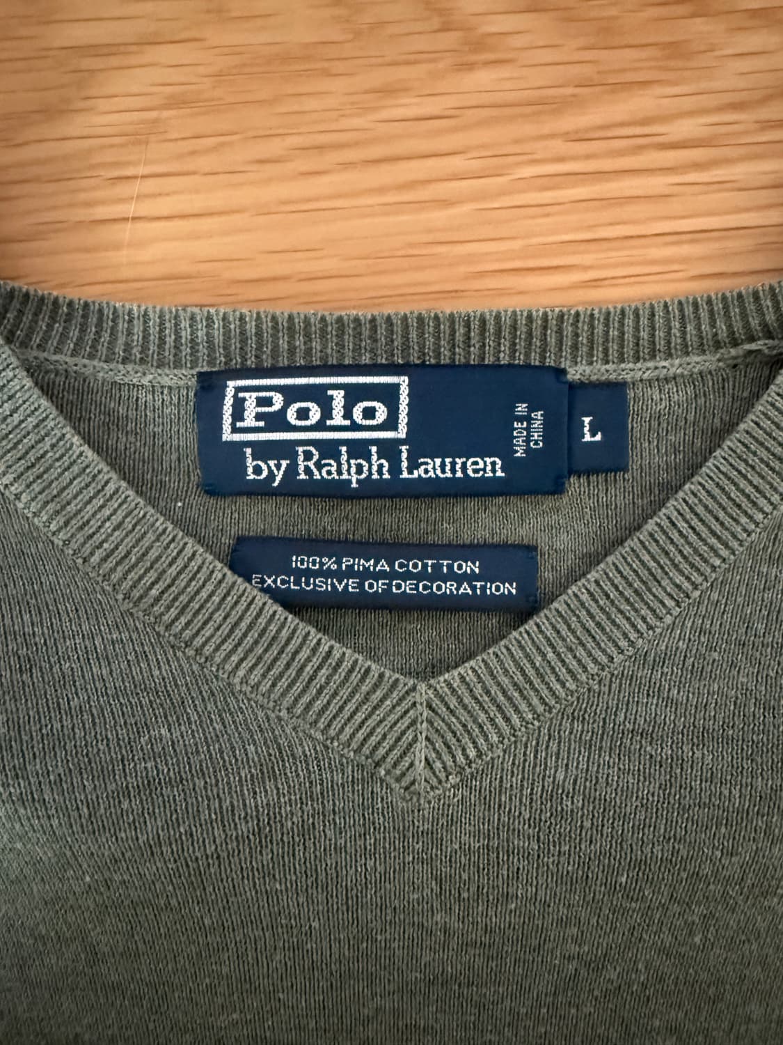 폴로 랄프로렌(Polo Ralph Lauren) 코튼 브이넥 니트 상품이미지5