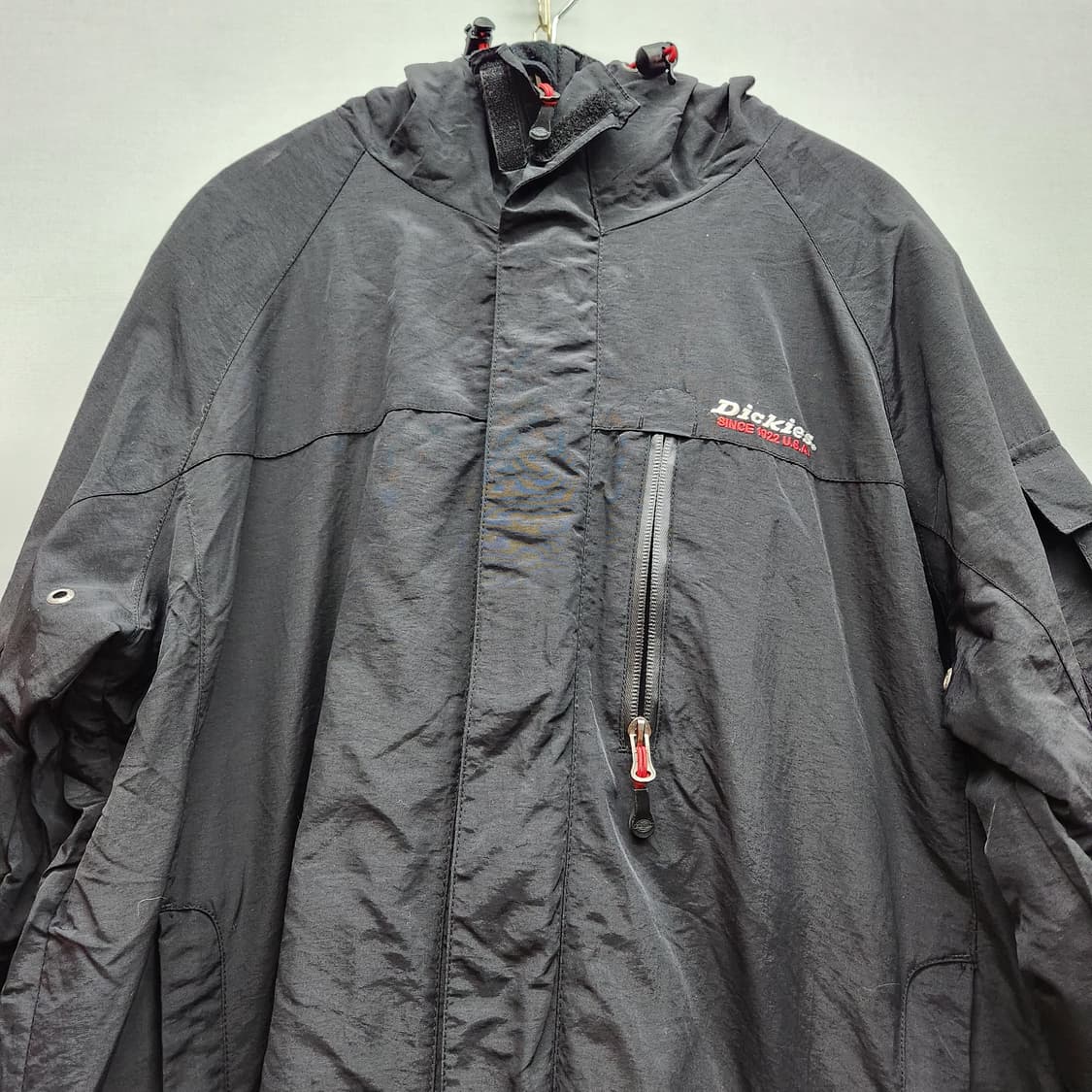 디키즈 로고 사이드포켓 후드 바람막이 M(L) 상품이미지2