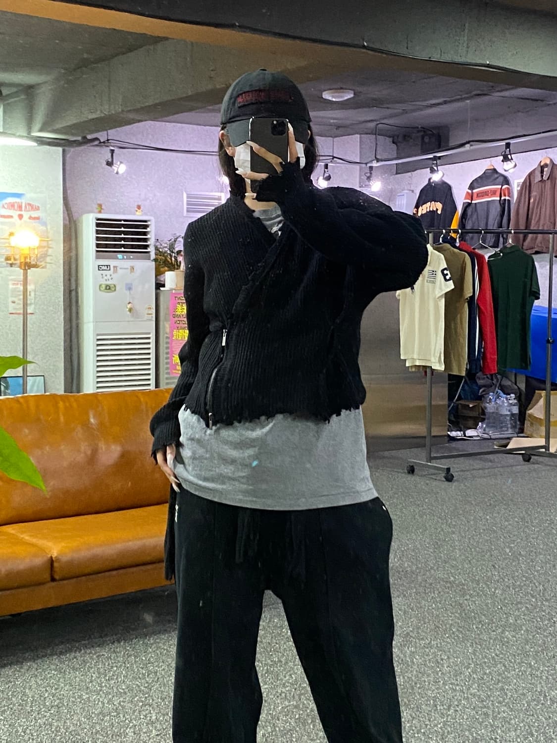 마뗑킴 핀치드 투 웨이 니트 집 가디건 B5052 상품이미지1