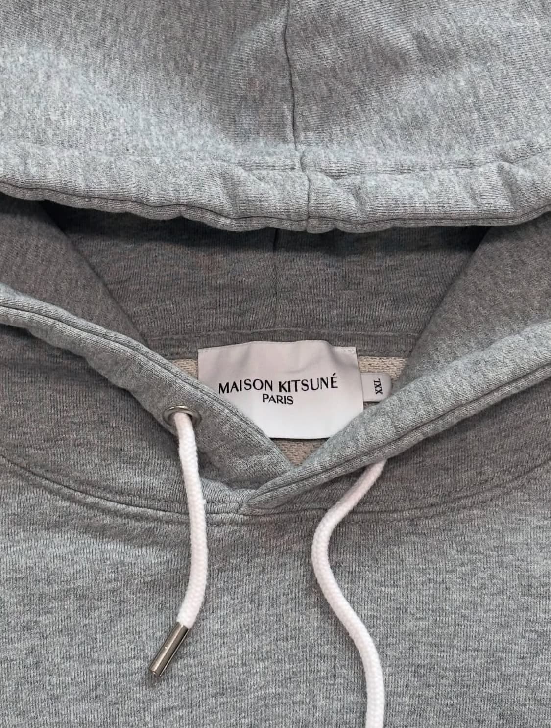 MaisonKitsune 메종키츠네 그레이 폭스패치 후드티 상품이미지7