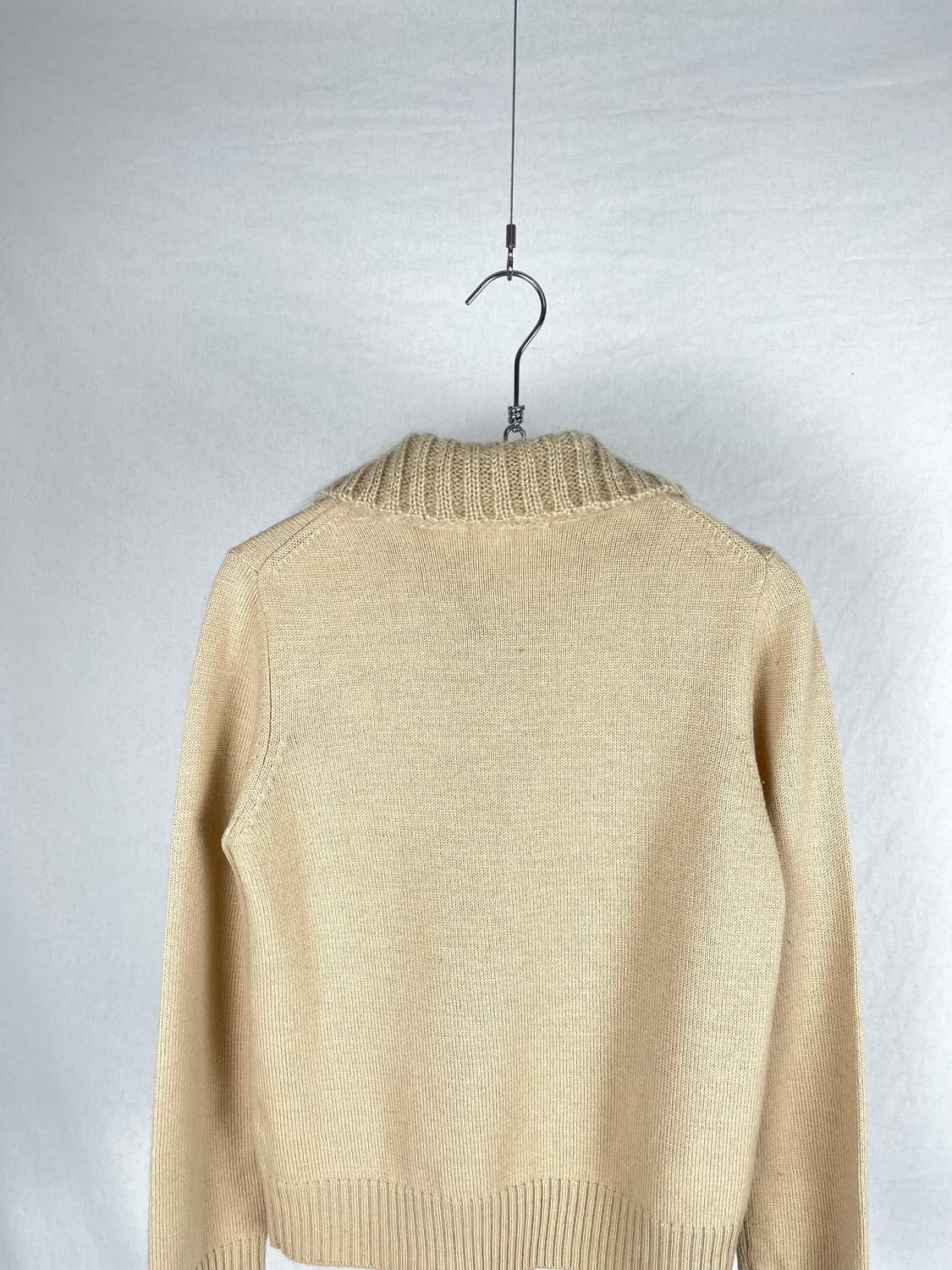 23 Homme 카라 앙고라 베이지 니트 가디건 상품이미지5