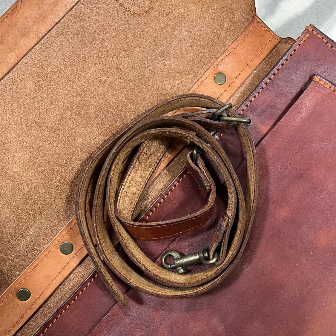 [JPN] 빈티지 통가죽 토트백 상품이미지4