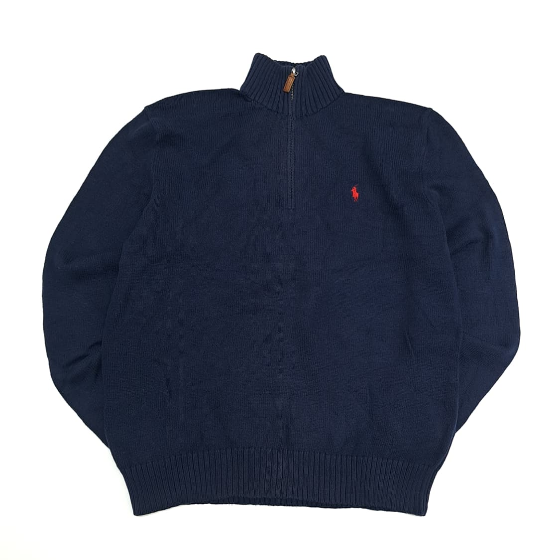CN739 M 폴로 랄프로렌 네이비 하프집업 니트 스웨터 상품이미지1