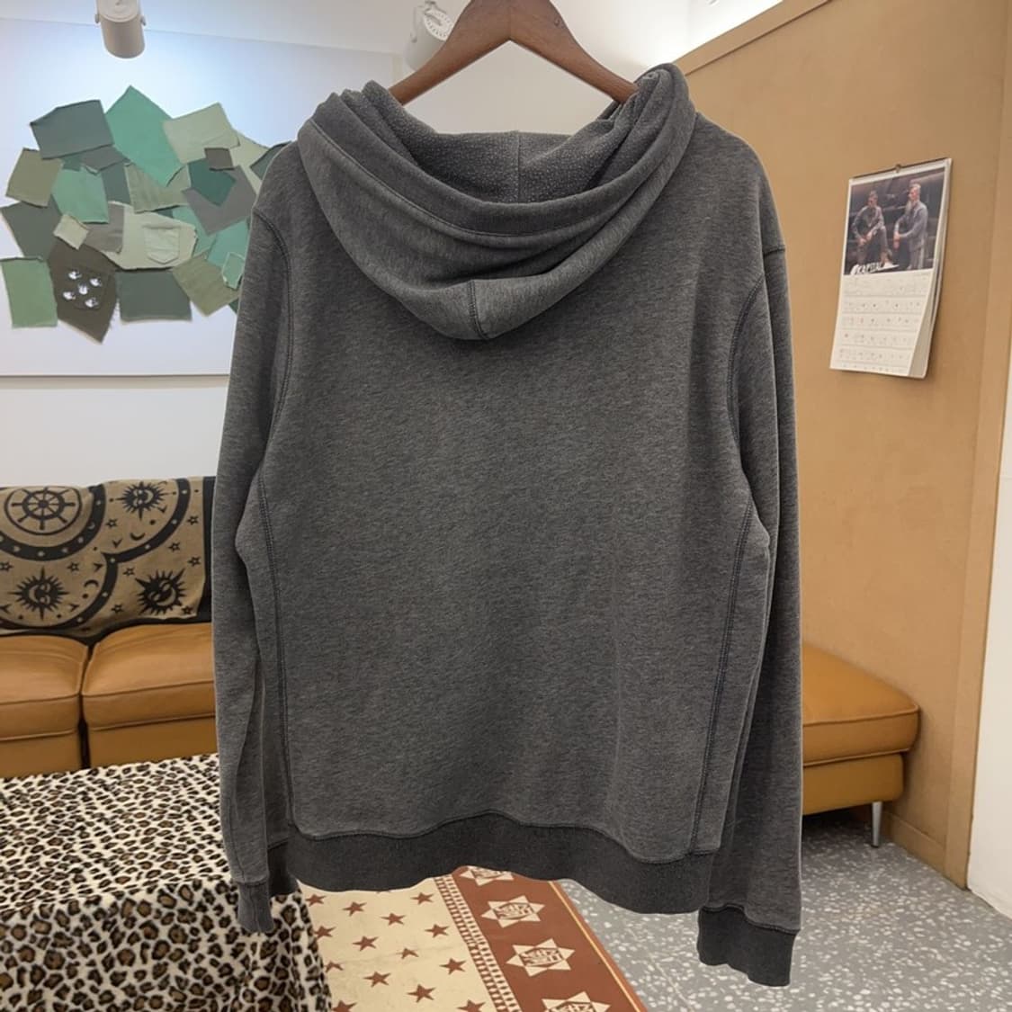 아베크롬비 올드스쿨 키치 불곰자수 약기모 후드티 XL C08799 상품이미지4