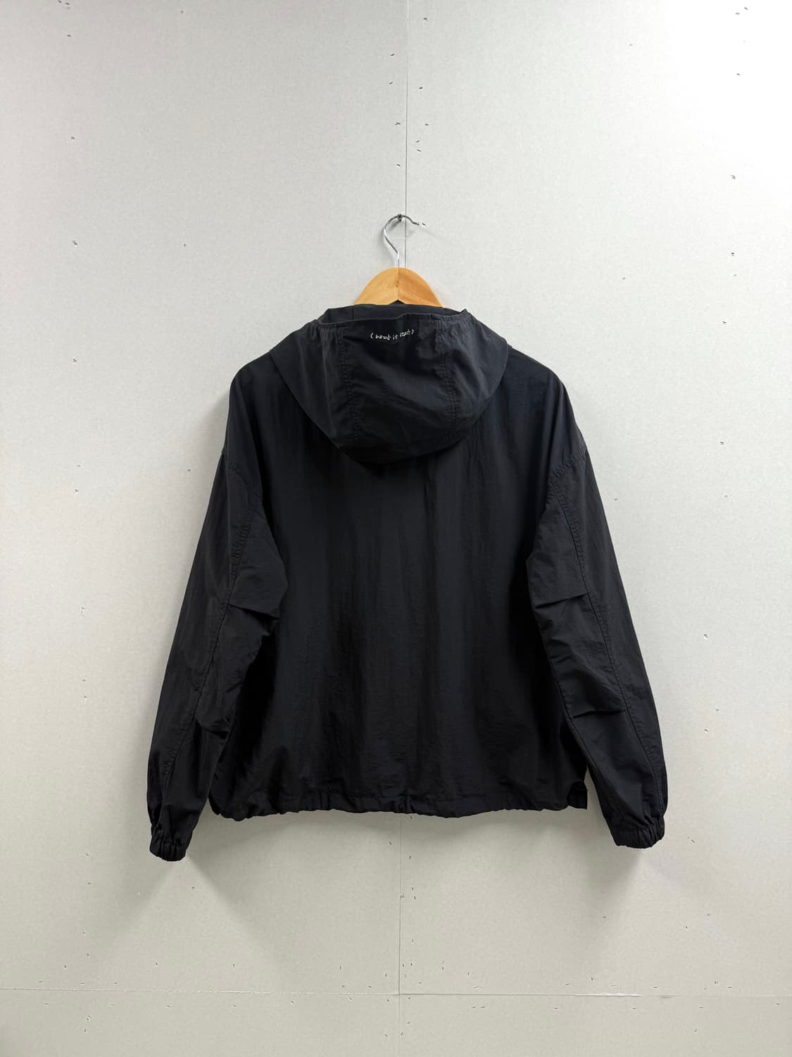 M / 와릿이즌 아노락 바람막이 블랙 상품이미지5