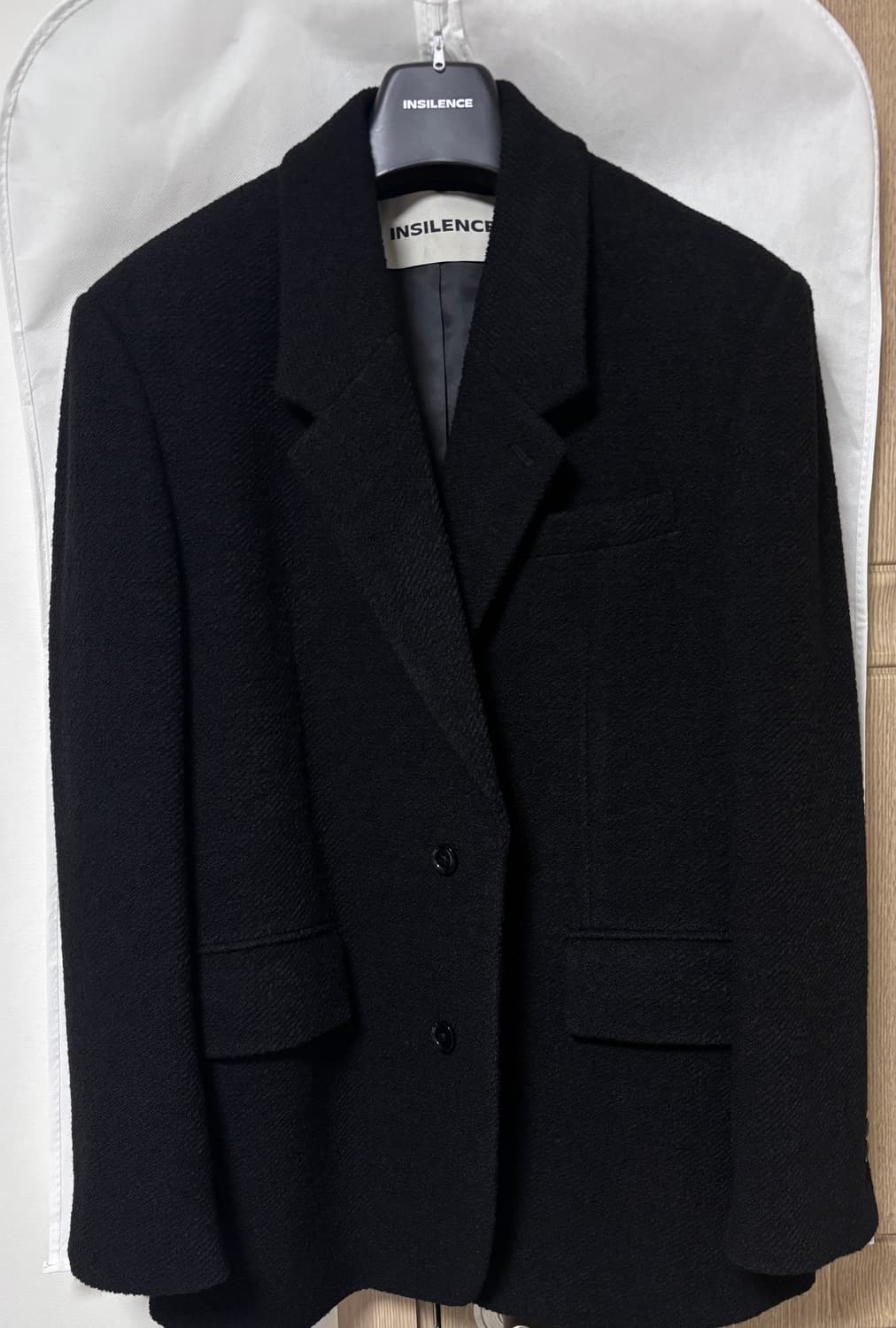 인사일런스 텍스처드 울 블레이저 M 상품이미지5