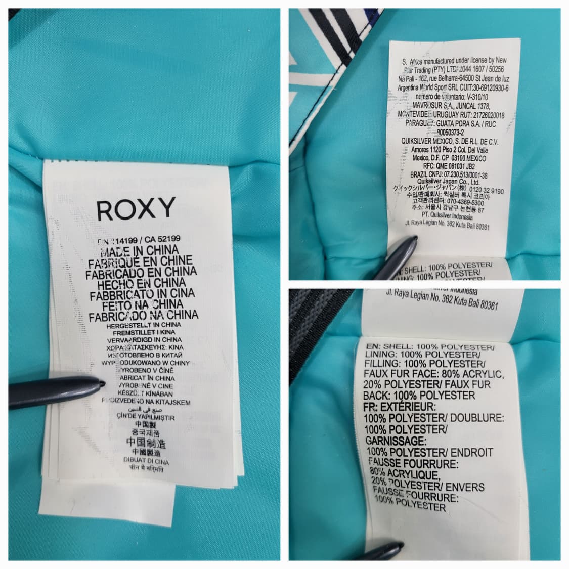 ROXY 록시 스키 패딩 자켓  스노보드 자켓  / 여 S 상품이미지9