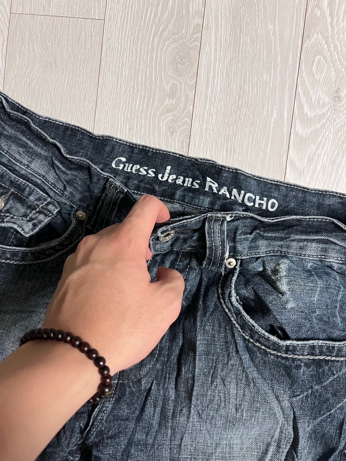 Japanese vintage guess jeans 플레어진 상품이미지3