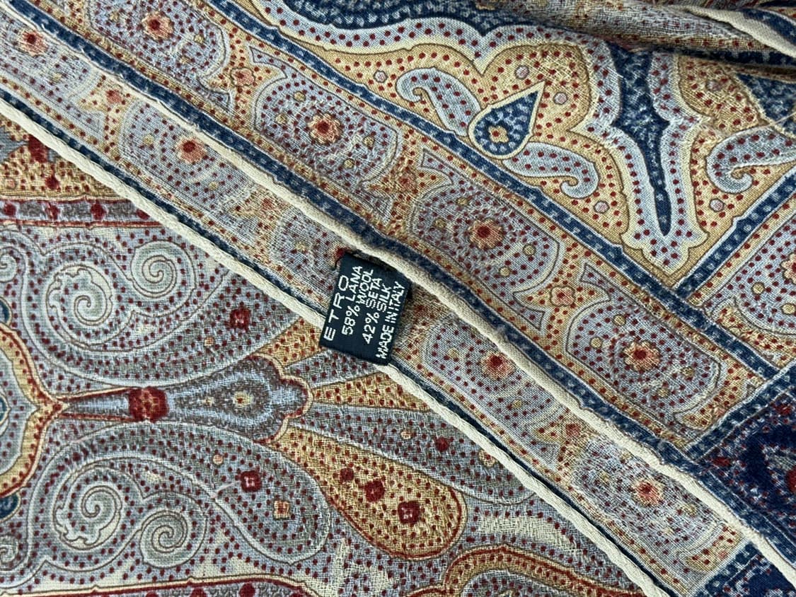 에트로 실크 울 머플러 숄 상품이미지3