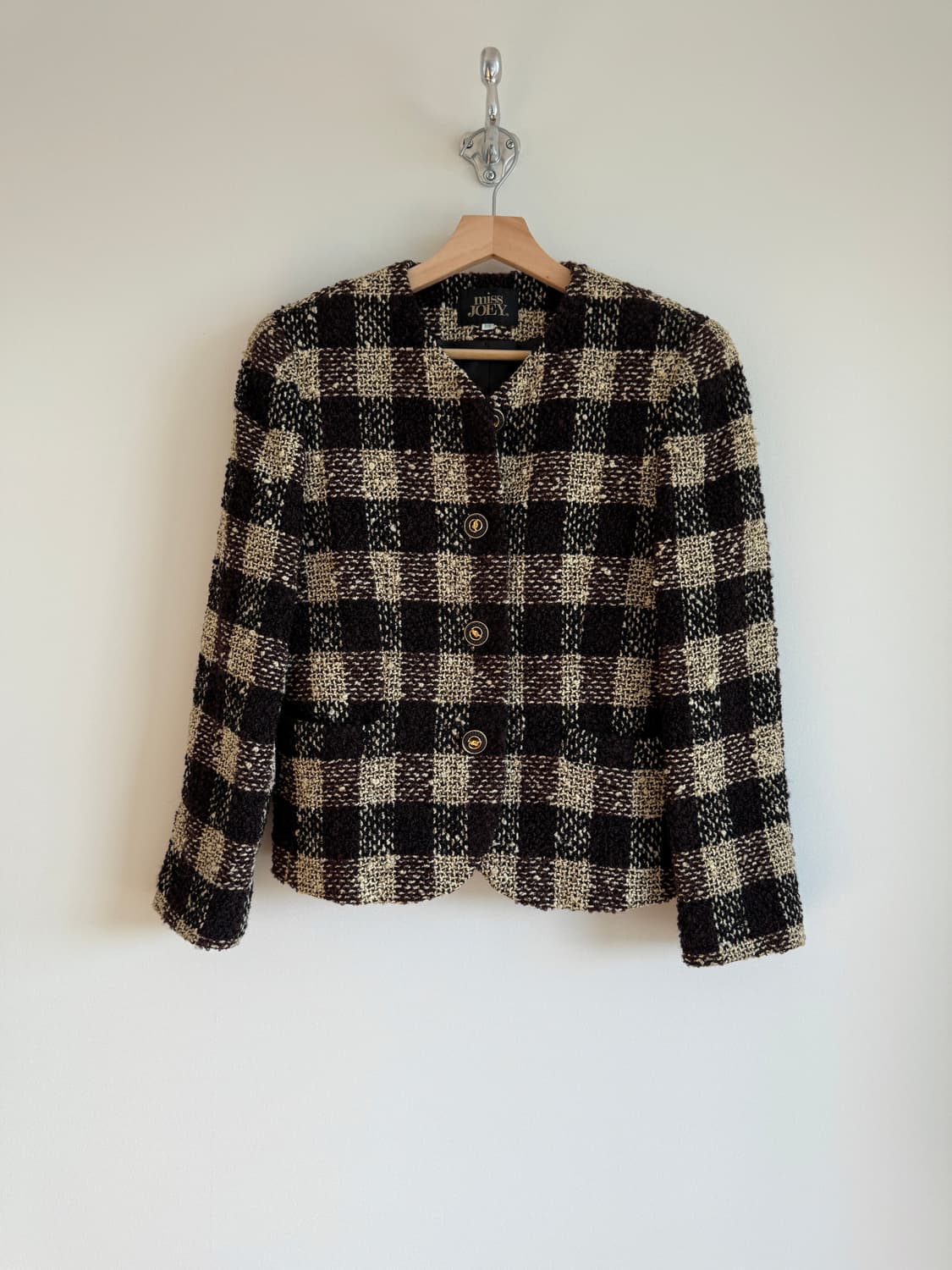 Pre owned 울 체크 자켓(JAPAN) 상품이미지1