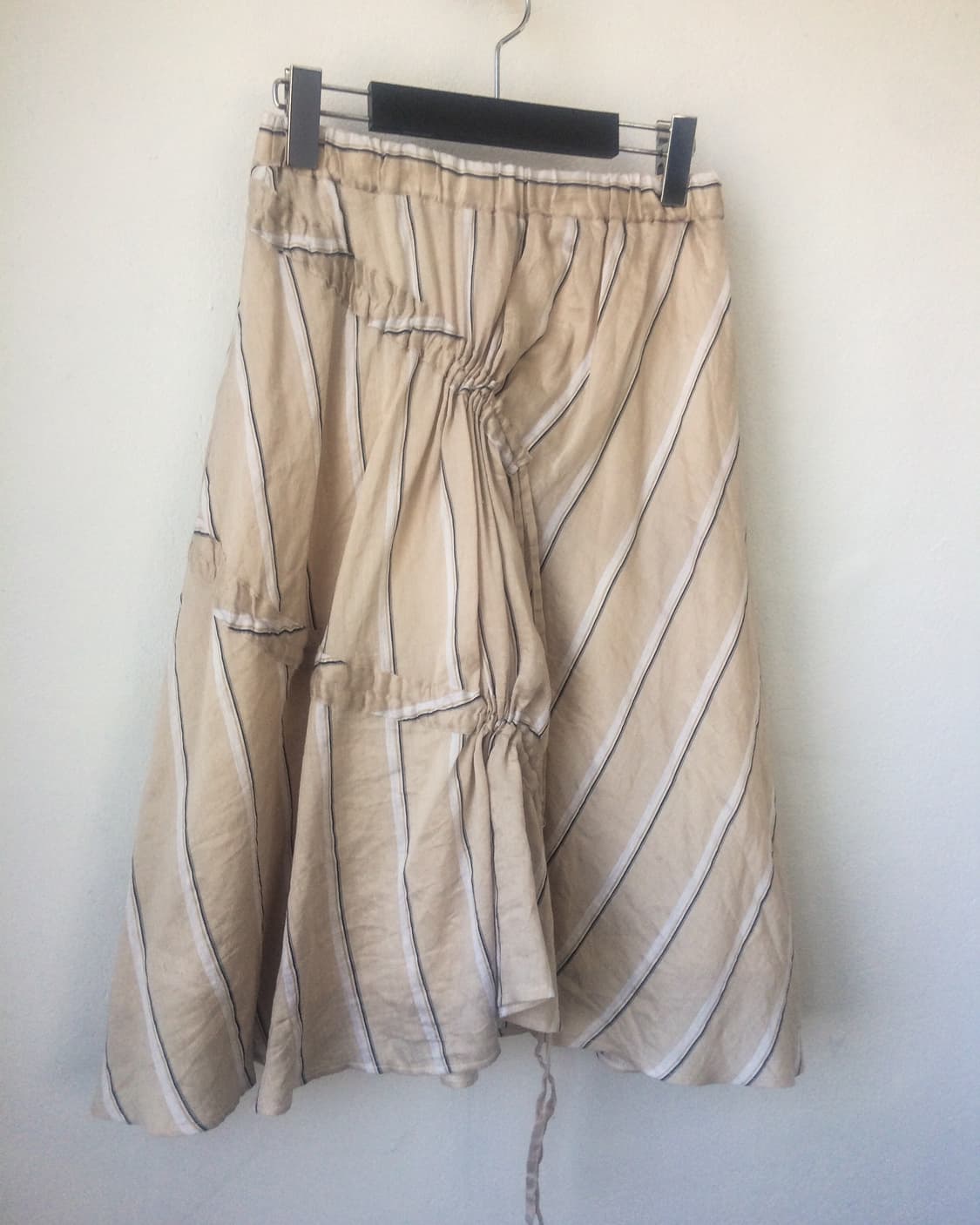 Shirring point stripe pattern skirt 상품이미지2