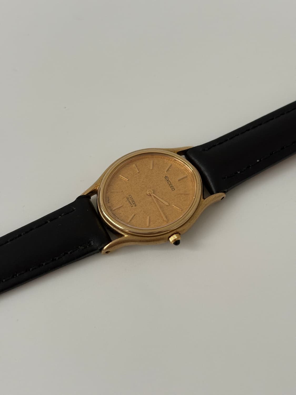 80s Exceed gold oval Ladies Quartz 상품이미지4