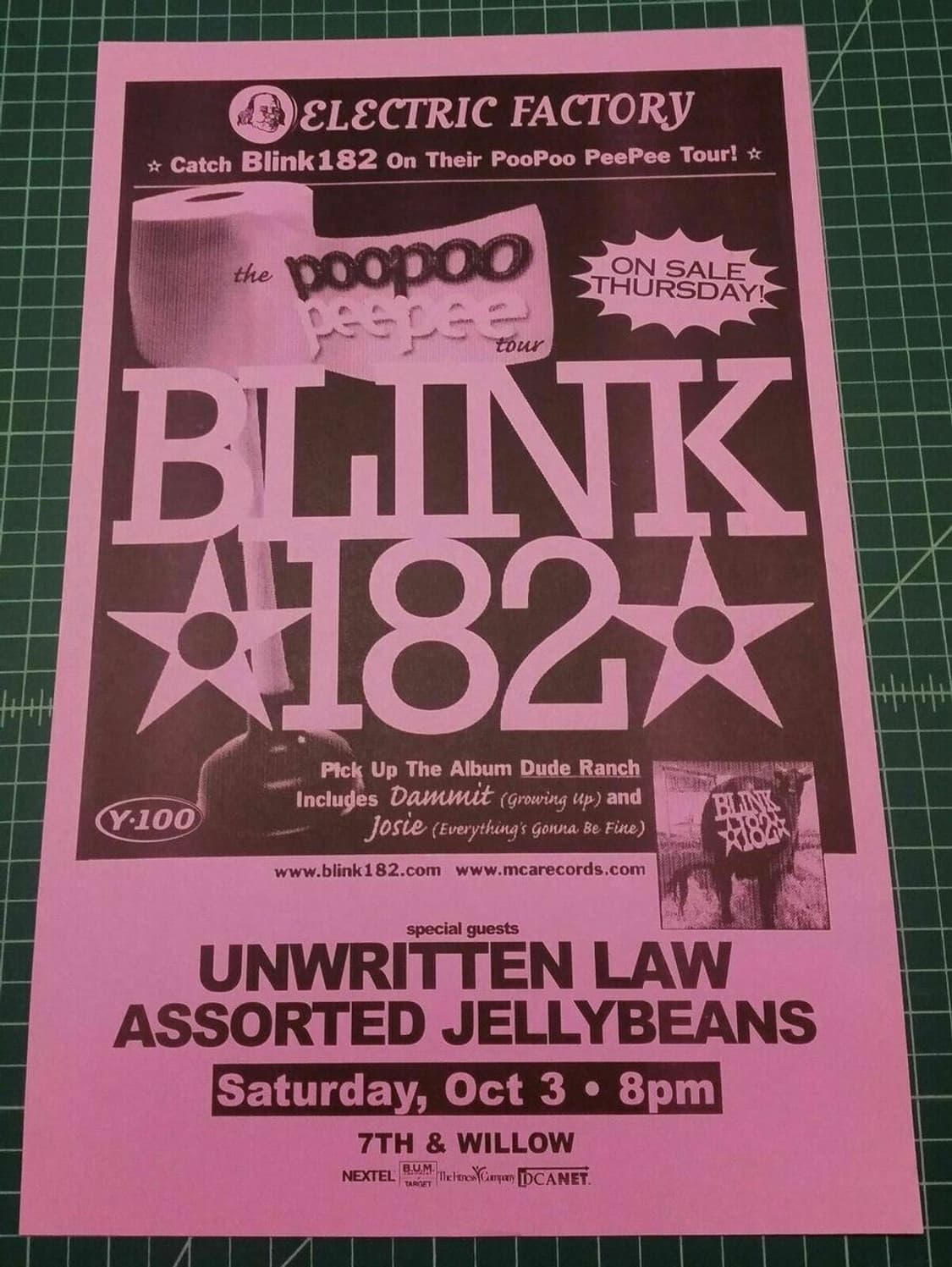 90‘s 블링크182 빈티지 밴드 볼캡 상품이미지8