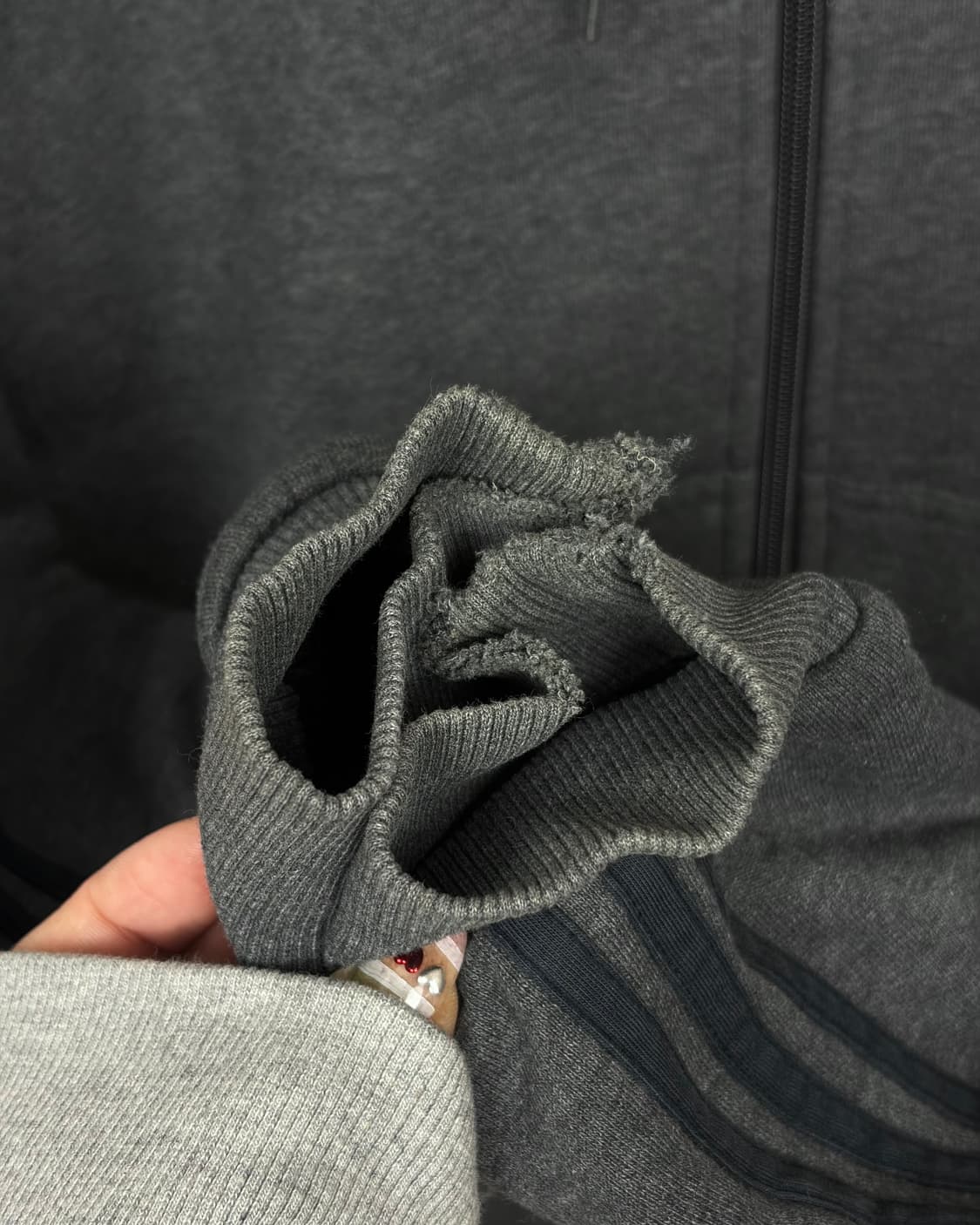 ADIDAS Originals Gray Hooded Zip-Up 상품이미지6