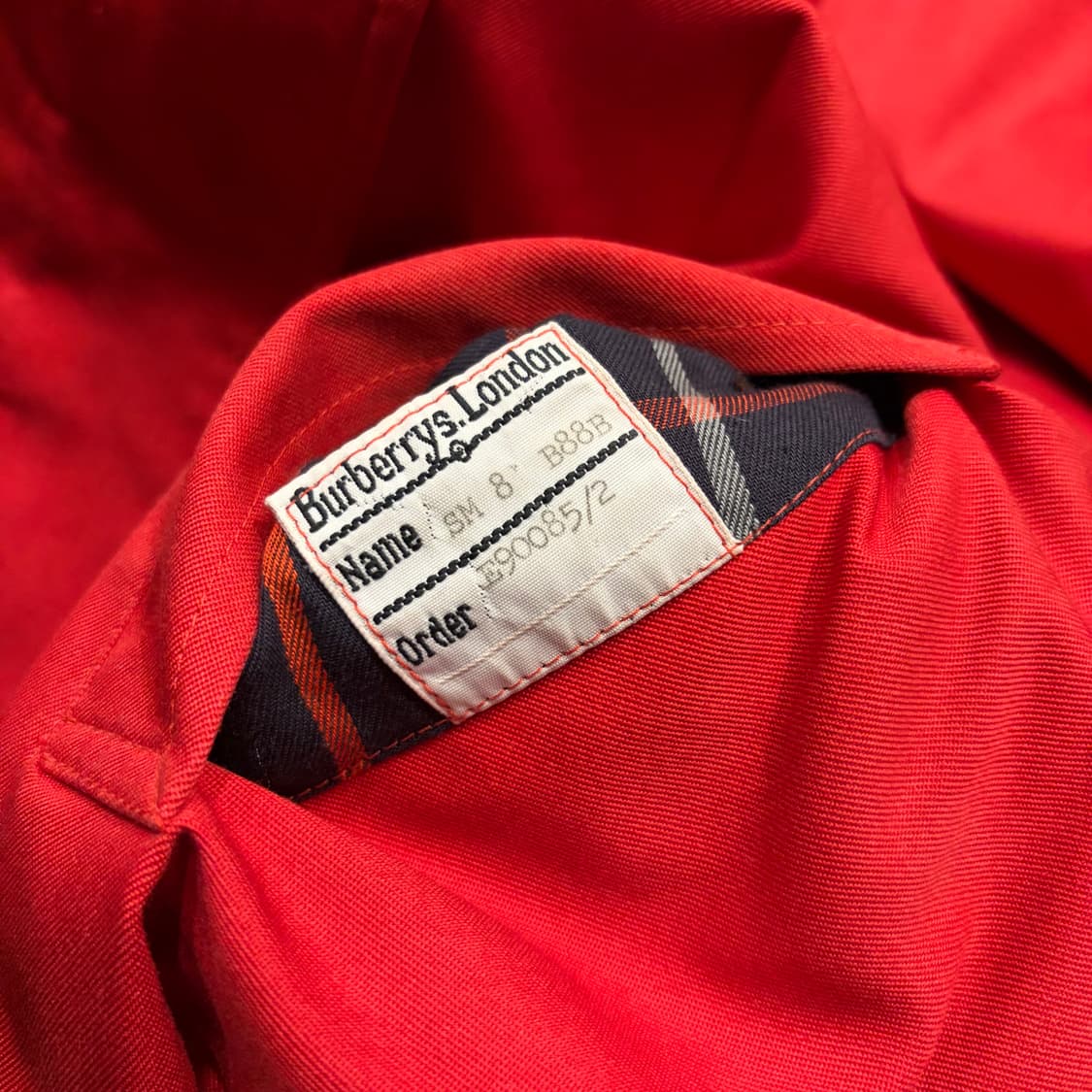 버버리 레드 Harrington 해링턴 자켓 C645 상품이미지7