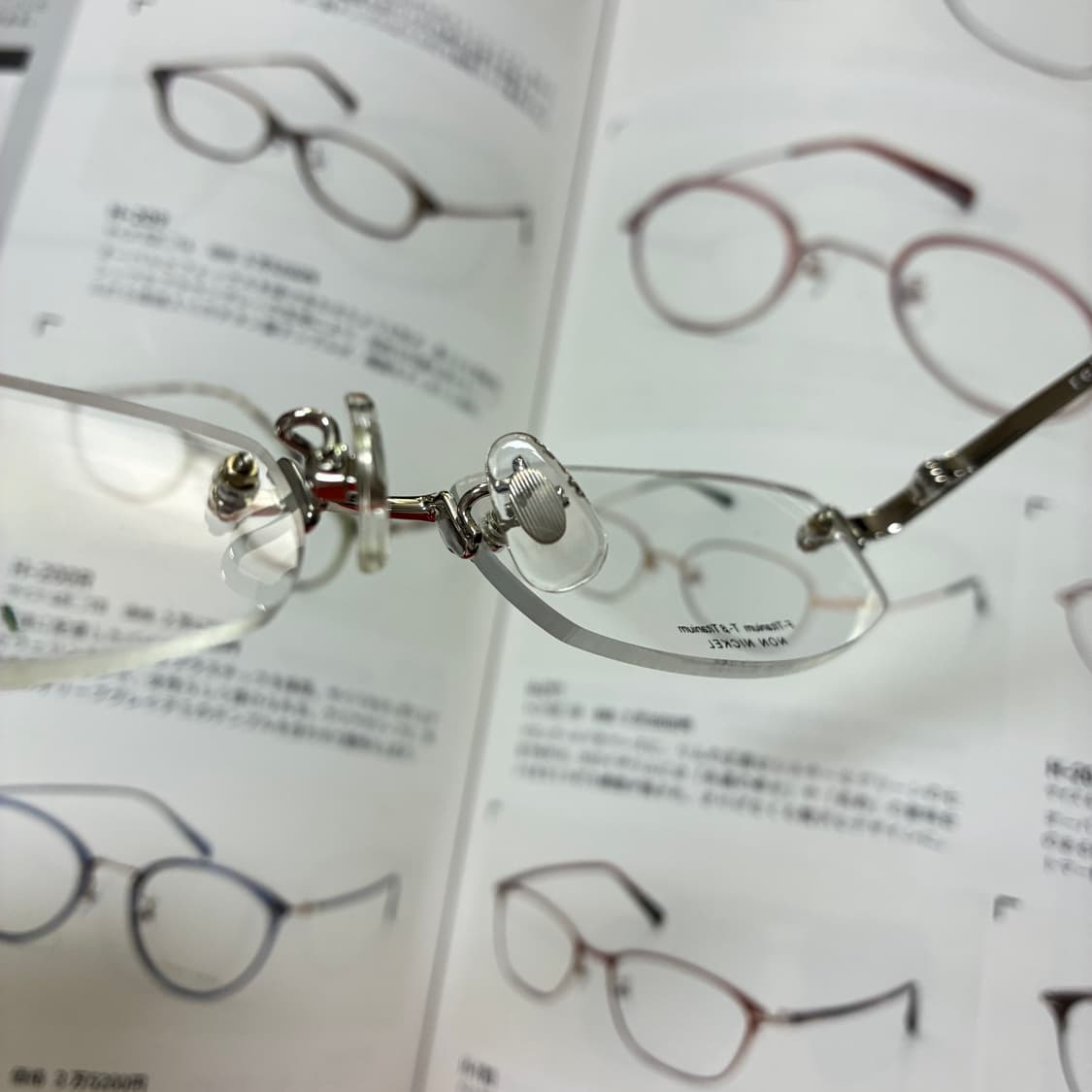 REIZ 무테 티타늄 실버 일본 안경 상품이미지8