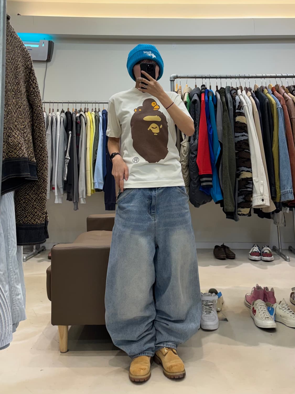 베이프 마일로 온 빅 에이프 반발 티셔츠 상품이미지9