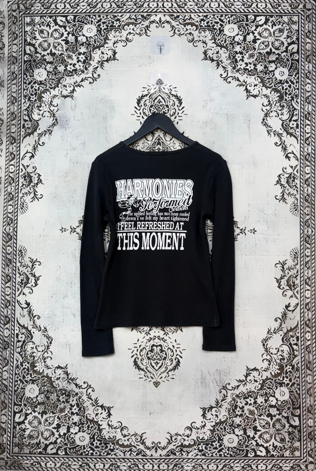 일본빈티지 Crazy girl Y2K 레터링 글리터 롱슬리브 상품이미지3