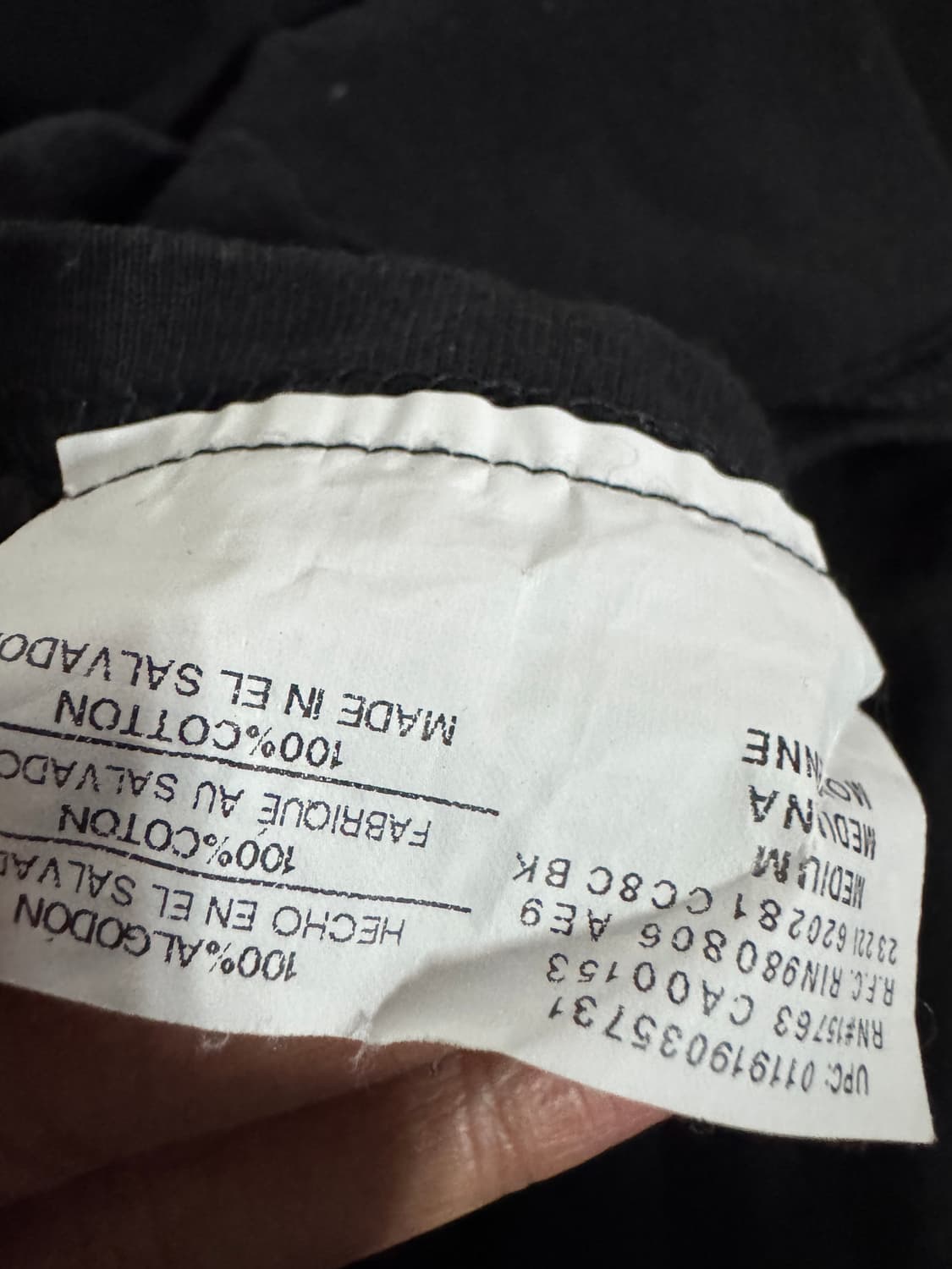 챔피온 트레이닝 긴팔 티셔츠 M 블랙 롱슬리브 상품이미지4