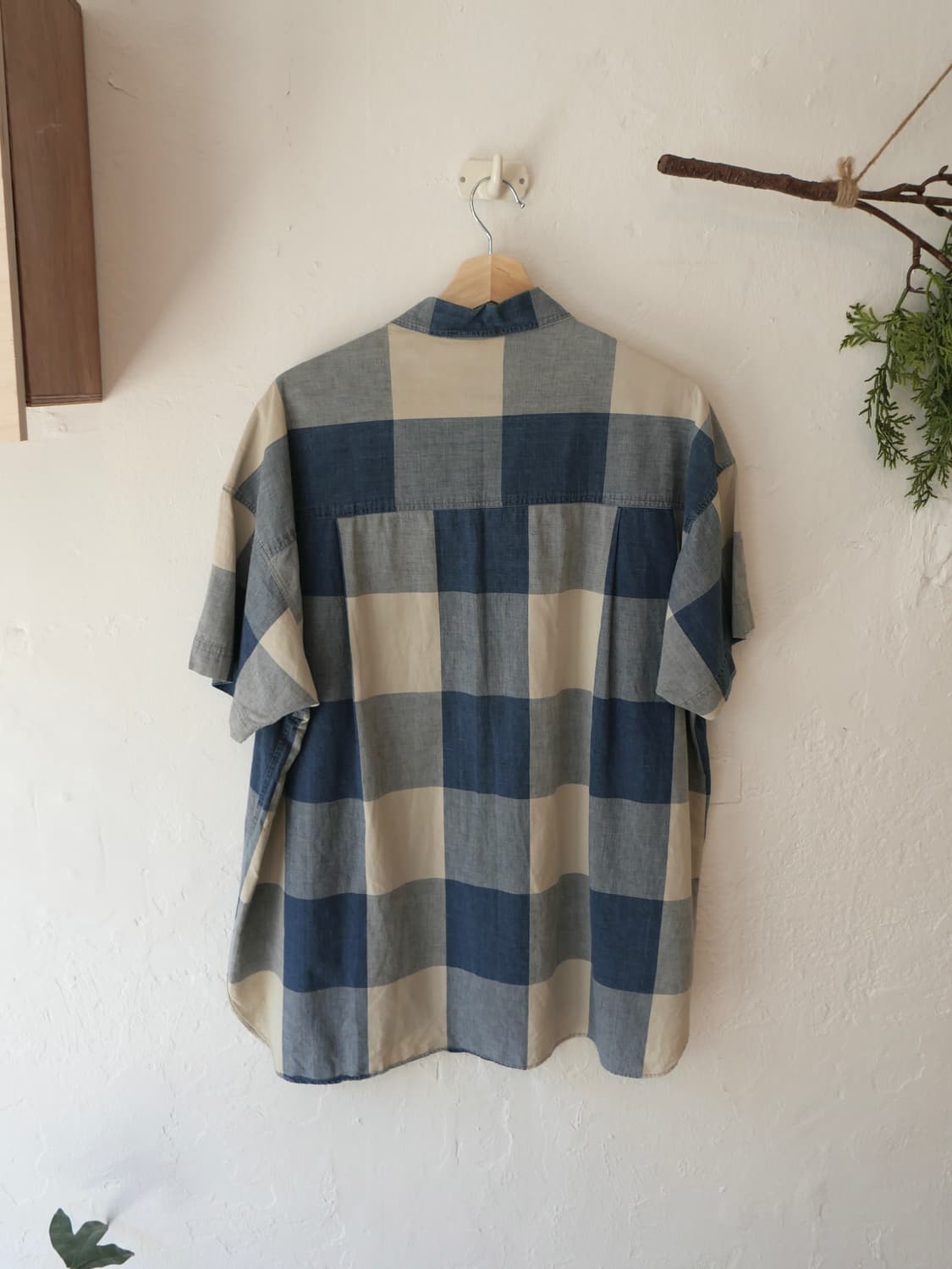 이세이미야케 hai 반팔 체크 셔츠 상품이미지4