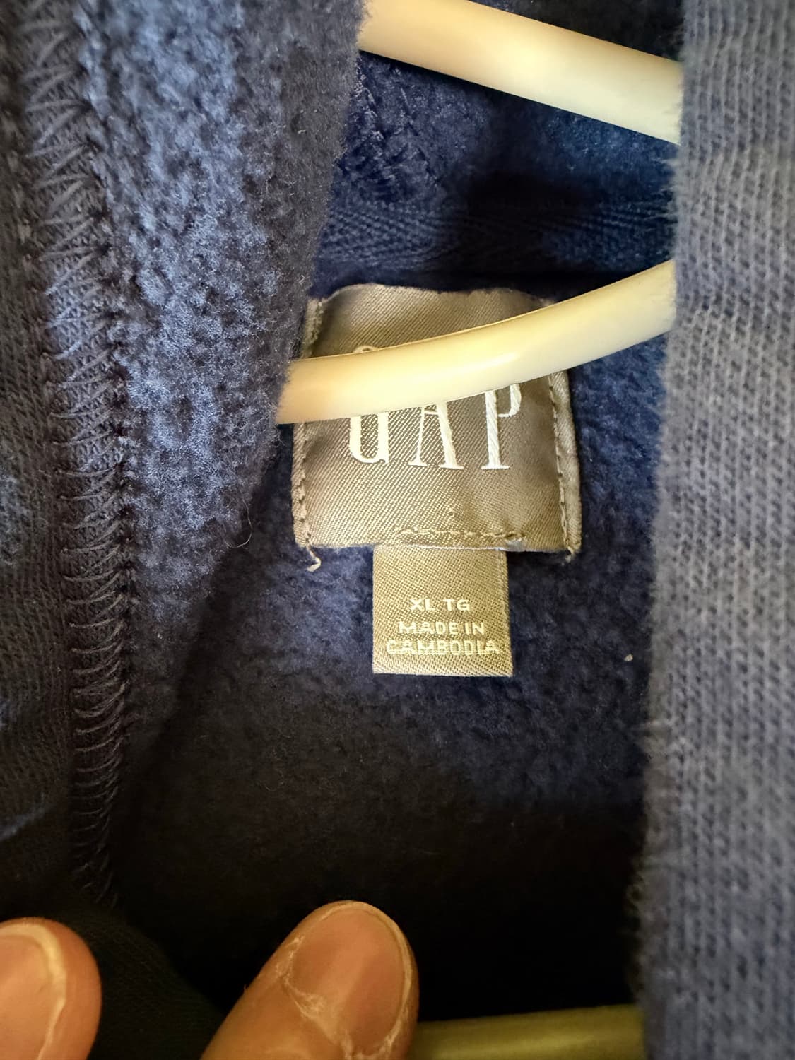 GAP 블루 후드티 XL 상품이미지2