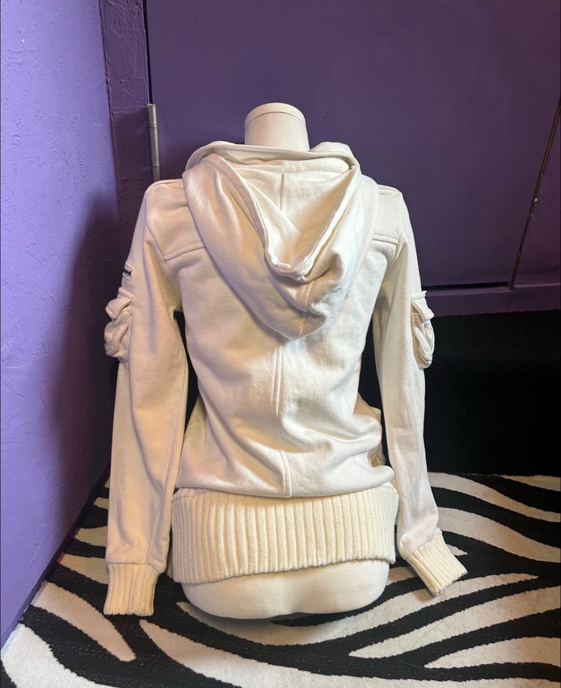 팝걸빈티지 후드집업 후드 갸루 펑크 와투케 y2k 큐빈 레테 샵502 상품이미지4