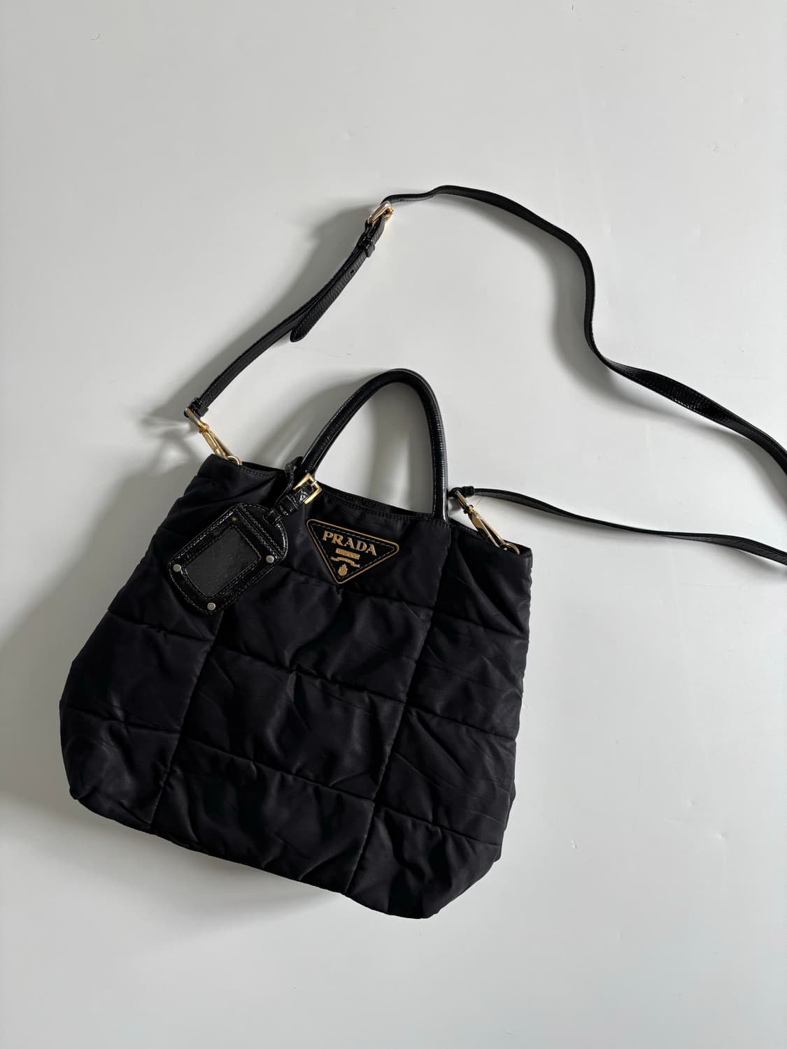 PRADA 프라다 나일론 금장 핸들 투웨이 백 상품이미지3