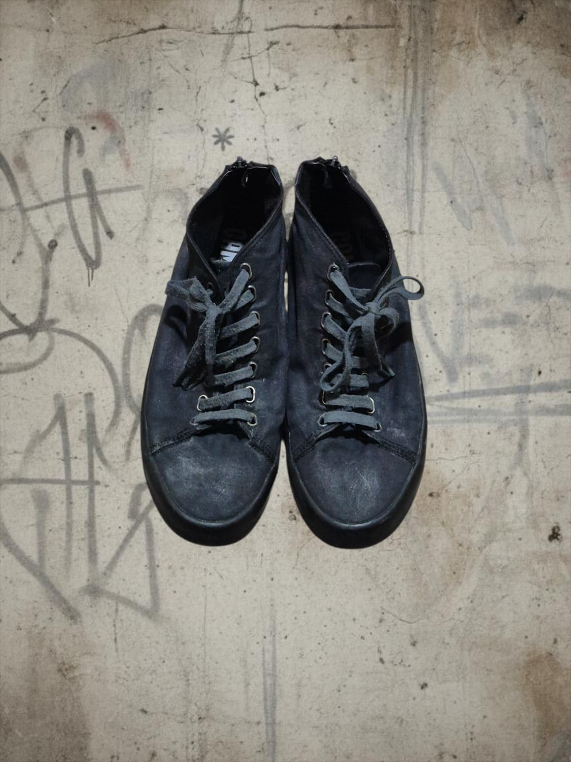 camper wax coated high neck sneakers 상품이미지1