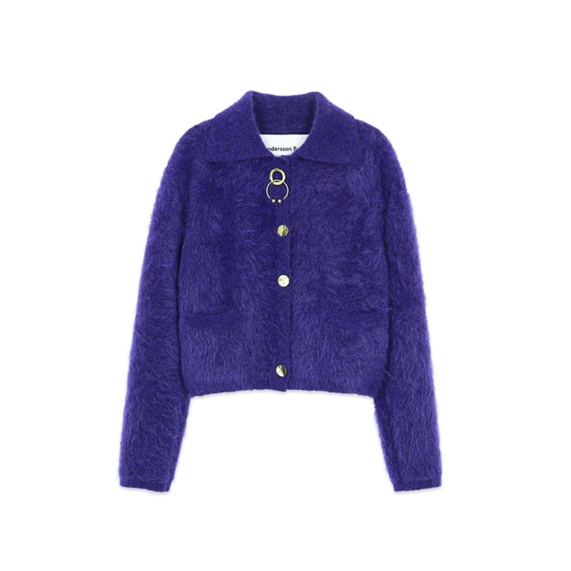 앤더슨벨 헤일리 헤어리 미니 니트 자켓 S 상품이미지1