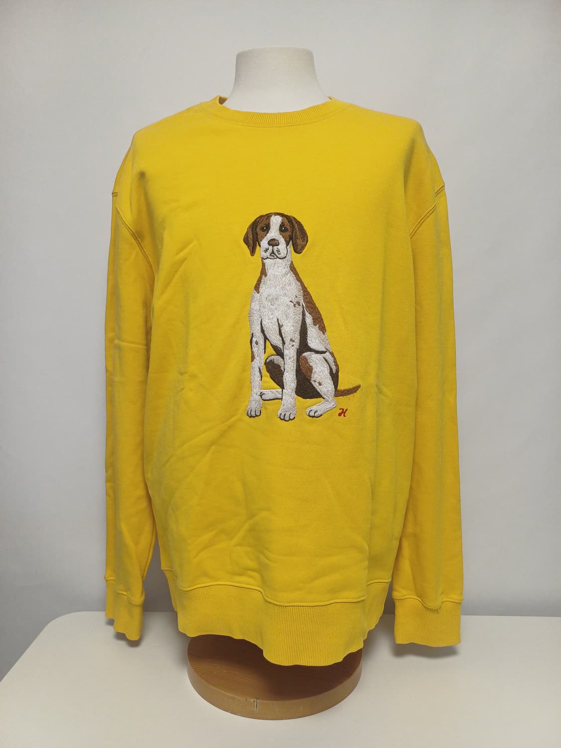 [A급/110] 헤지스(HAZZYS) 포인터 대형 자수 맨투맨 상품이미지1