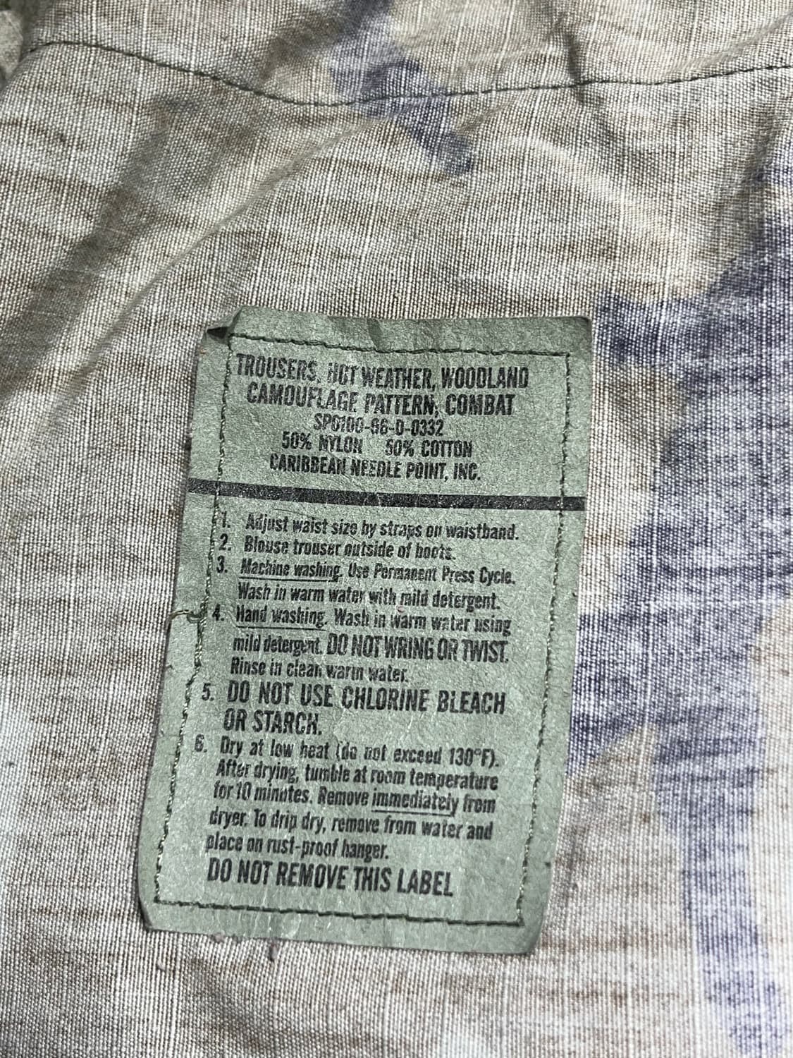 미군 우드랜드 립스탑팬츠  상품이미지9