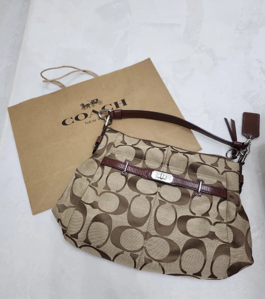 코치 첼시 시그니처 애슐린 호보백 상품이미지1