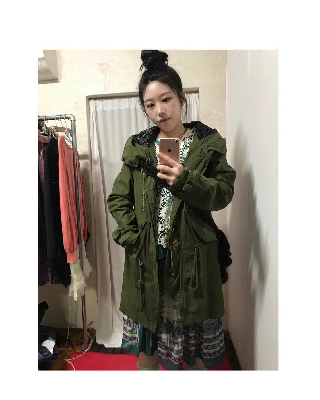 dot mori kaki field jacket 상품이미지2