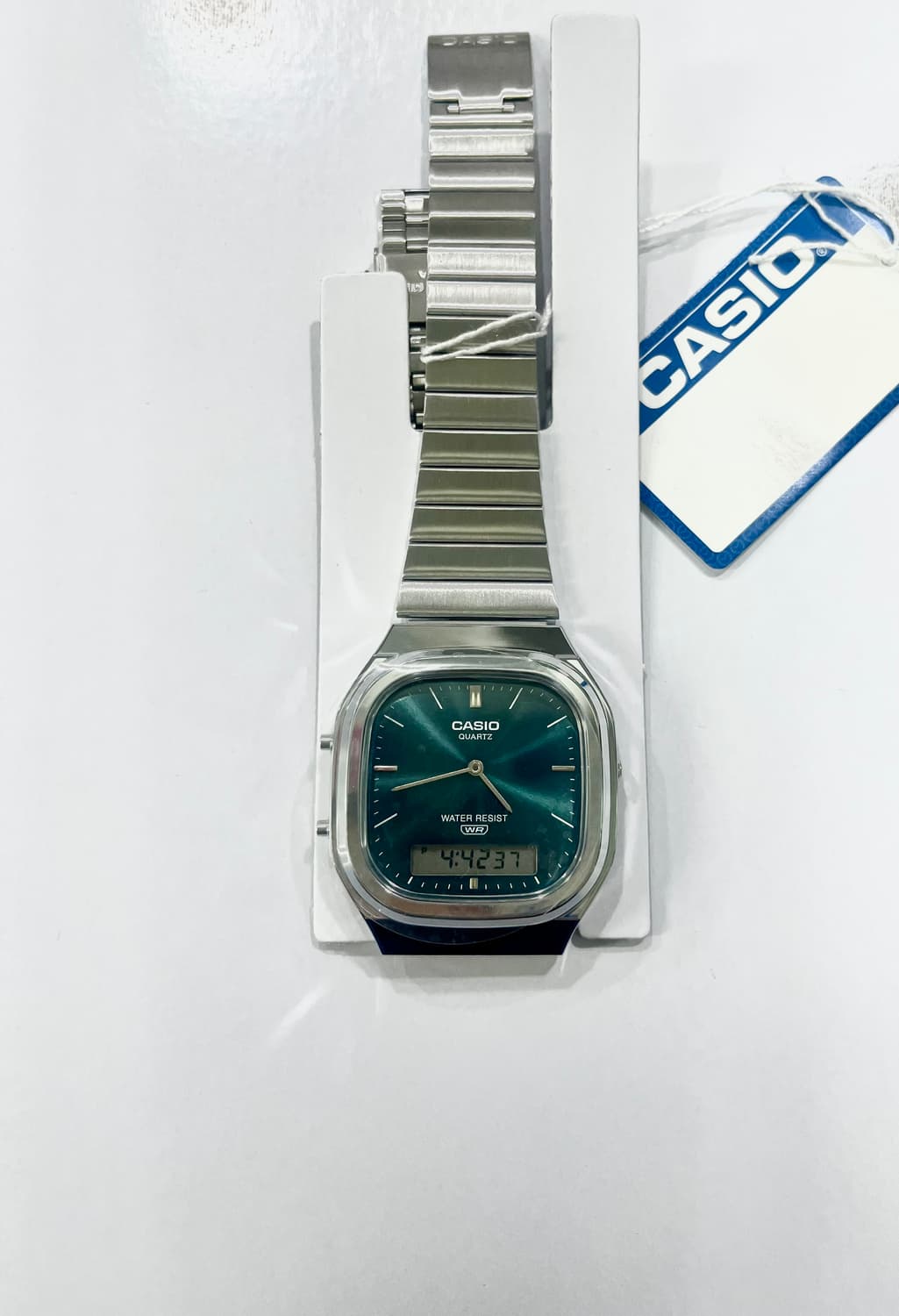 카시오 메탈 스퀘어 블루 시계 새상품 :) 상품이미지7