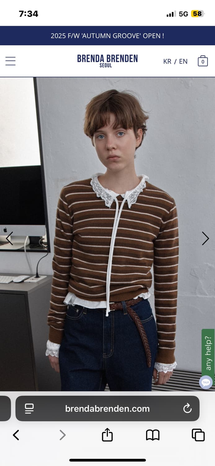 브렌다브랜든 울 니트 새상품 상품이미지4