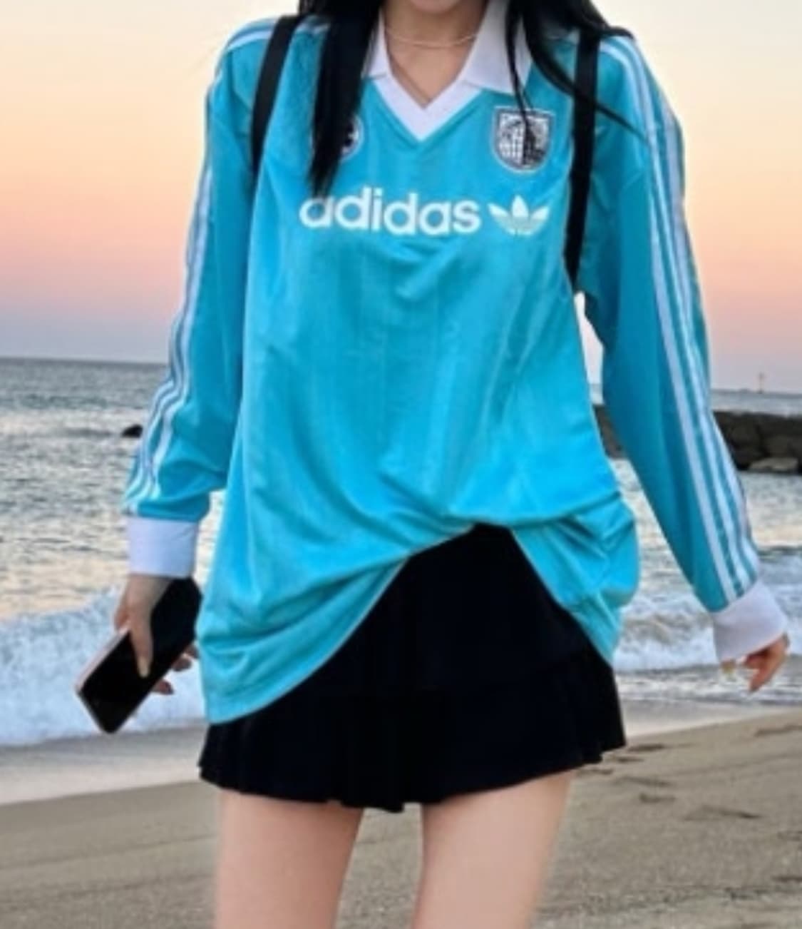 (착샷) 아디다스 풋볼 롱슬리브 아쿠아 져지 상품이미지10